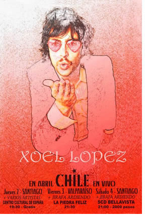 Xoel López actuará en Chile en abril